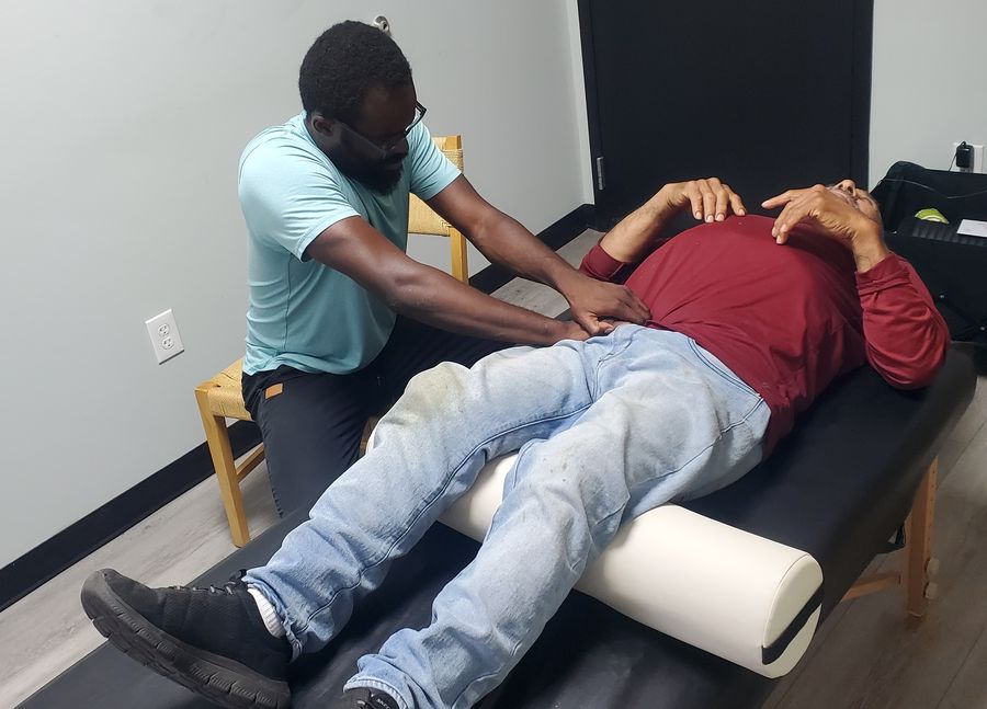 Myofascial release session
