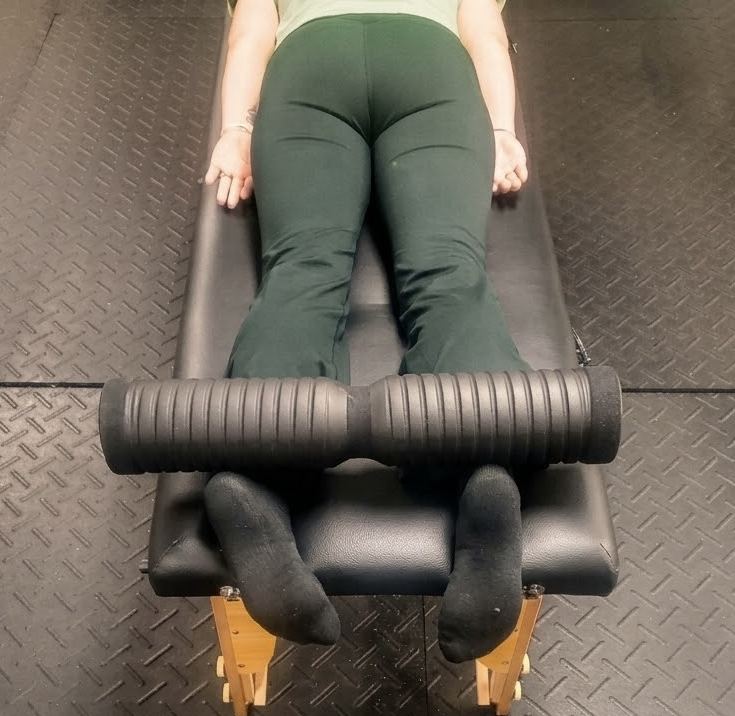 Body tempering rollers on the calves